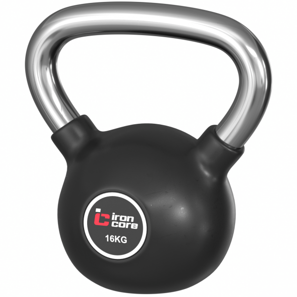 Стальная обрезиненная гиря IRON CORE 16 кг IC1009-16kg